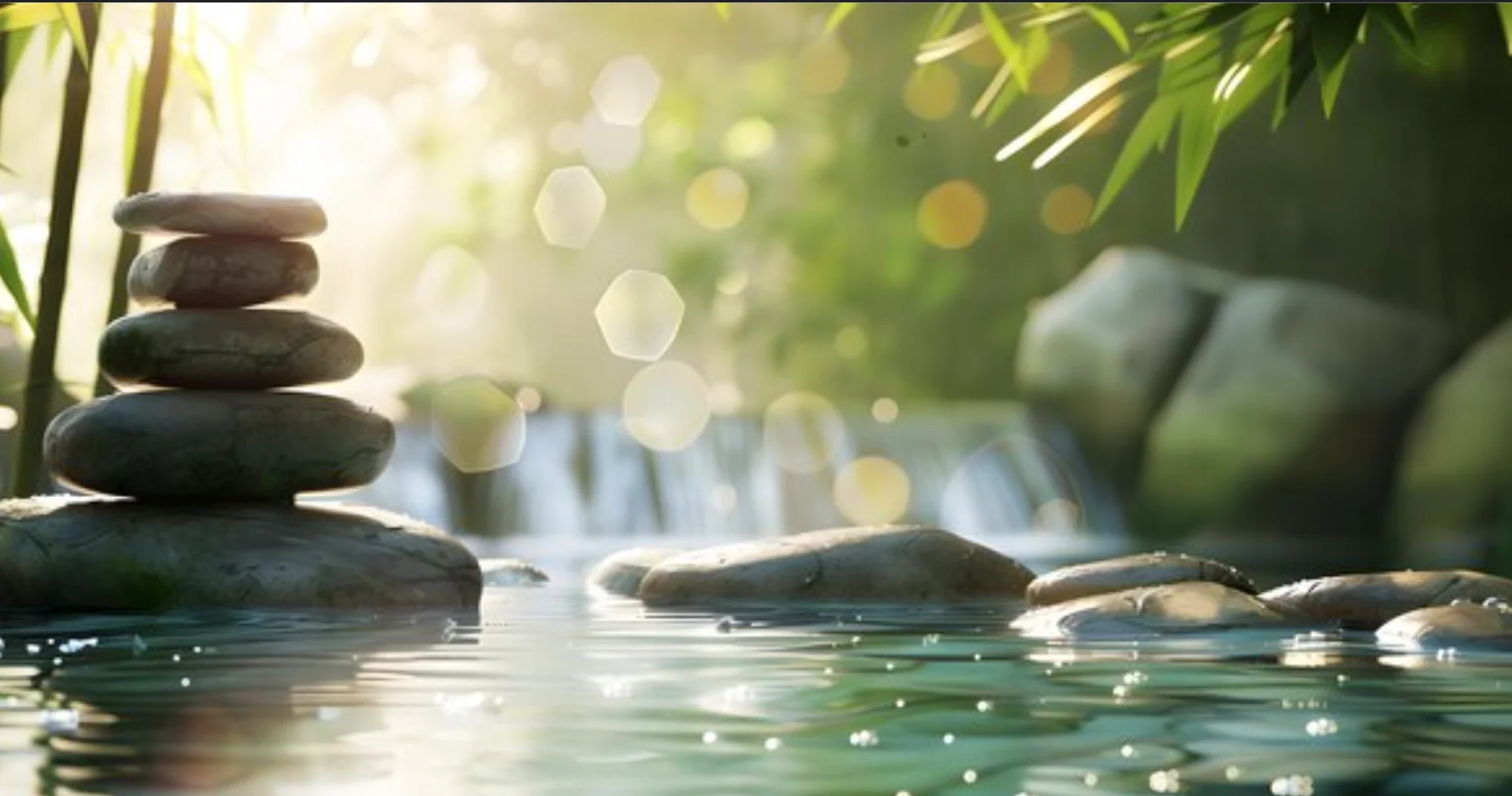 Abstract calming background for mental health awareness